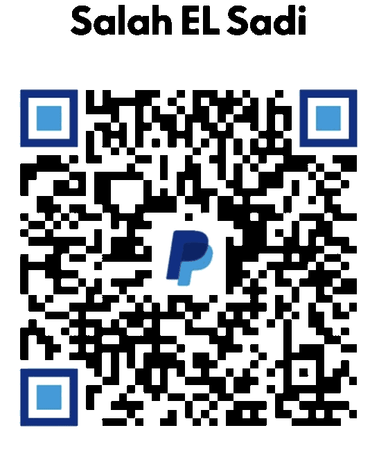 PayPal QR code for Salah EL Sadi
